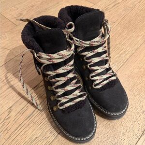 See by Chloe Brown Suede Lace-Up Boots